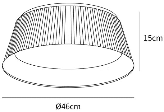 Geribbelde plafondlamp
