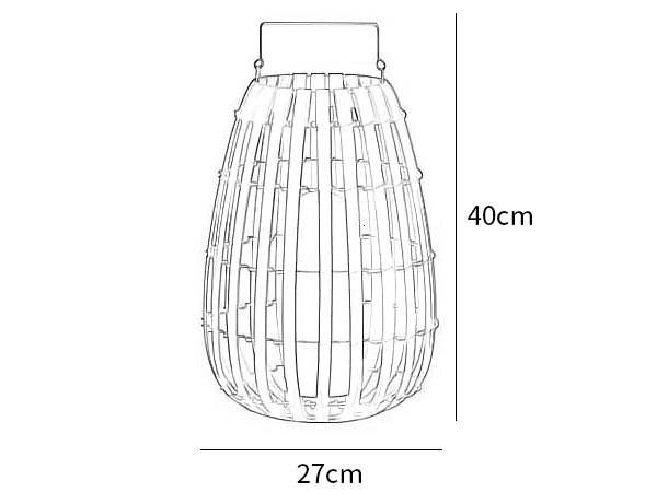 Tuin rotan vloerlamp