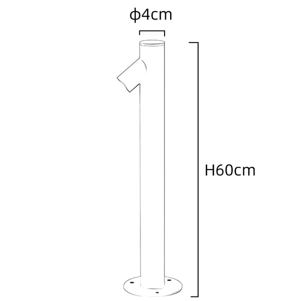 Bamboe buitenvloerlamp