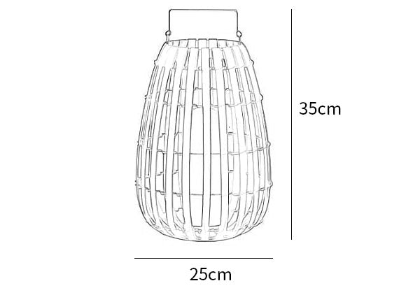 Tuin rotan vloerlamp