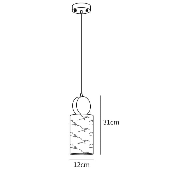 Etruskische marmeren hanglamp
