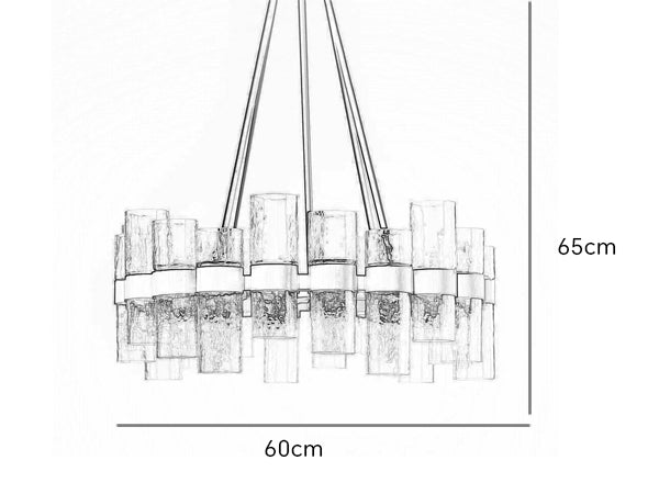 Hanglamp van gerecycled glas