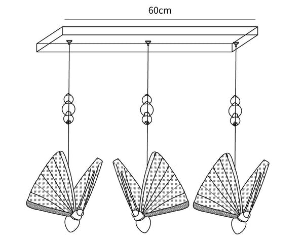Vlinder hanglamp